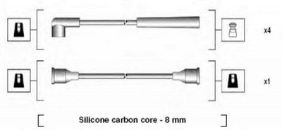 MAGNETI MARELLI 941185070768 -  Комплект проводов зажигания